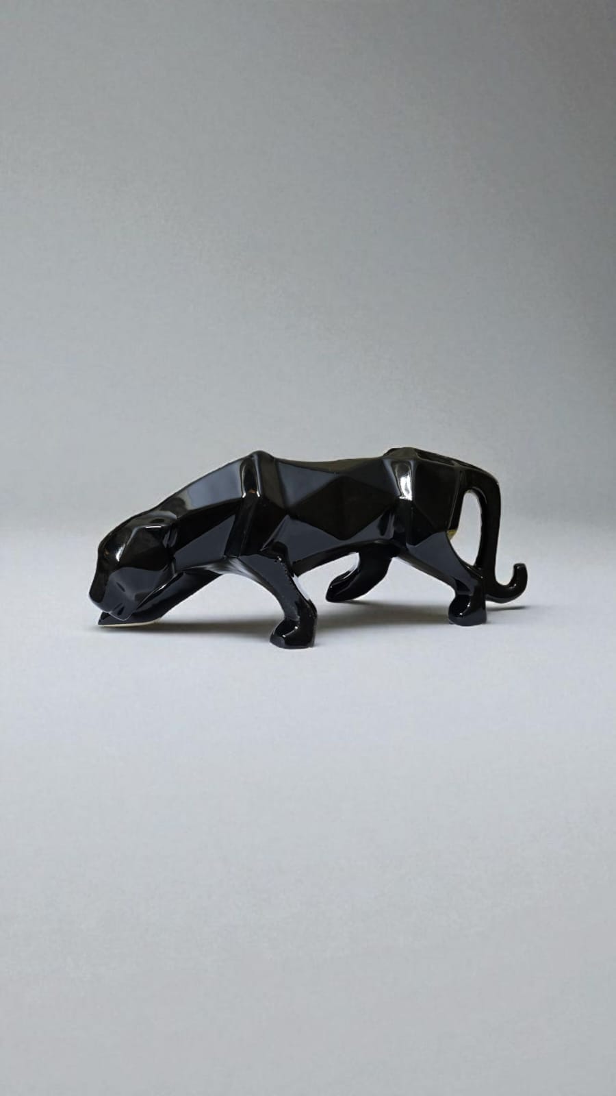 Ceralight Jaguar/Panther (Black) Abstract Design | Handcrafted showpiece | Home Decor | Sculpture